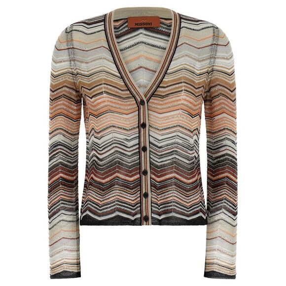 MISSONI Jackets & Blazers - Missoni Women Chevron Lamé Cardigan